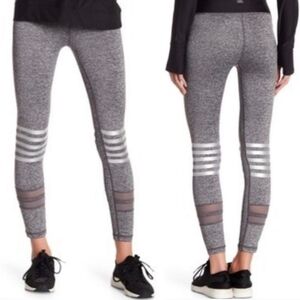 C&C California Leggings High Waist Reflective Stripes Running Yoga Workout XL